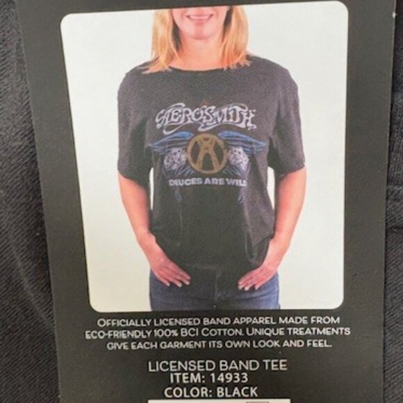 Aerosmith "Deuces Wild" T-Shirt WOMEN'S XL - Picture 3 of 4